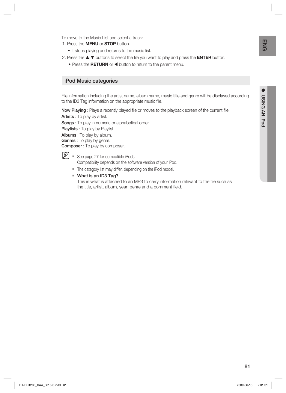 Samsung HT-BD1200 User Manual | Page 81 / 102