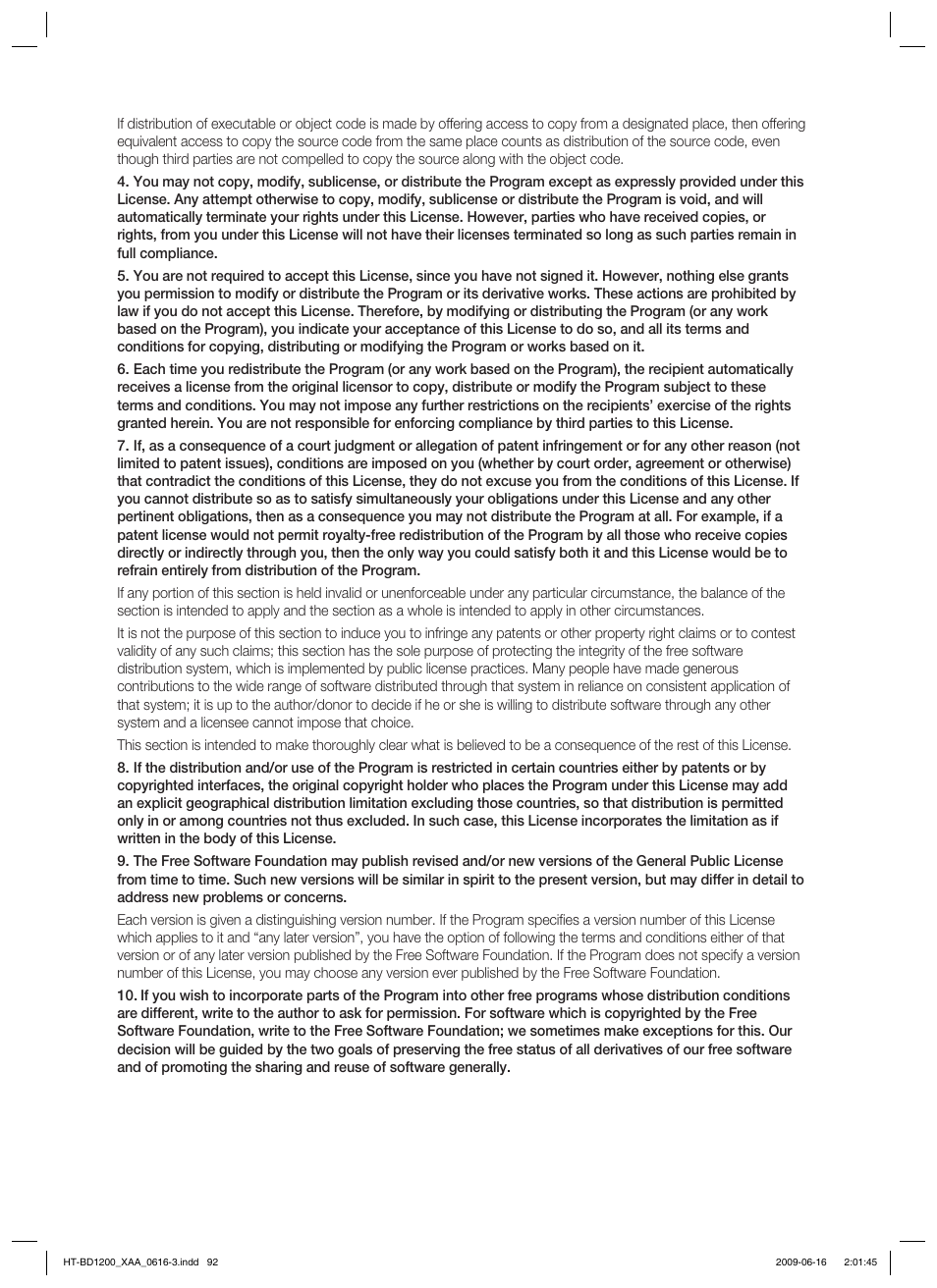 Samsung HT-BD1200 User Manual | Page 92 / 102