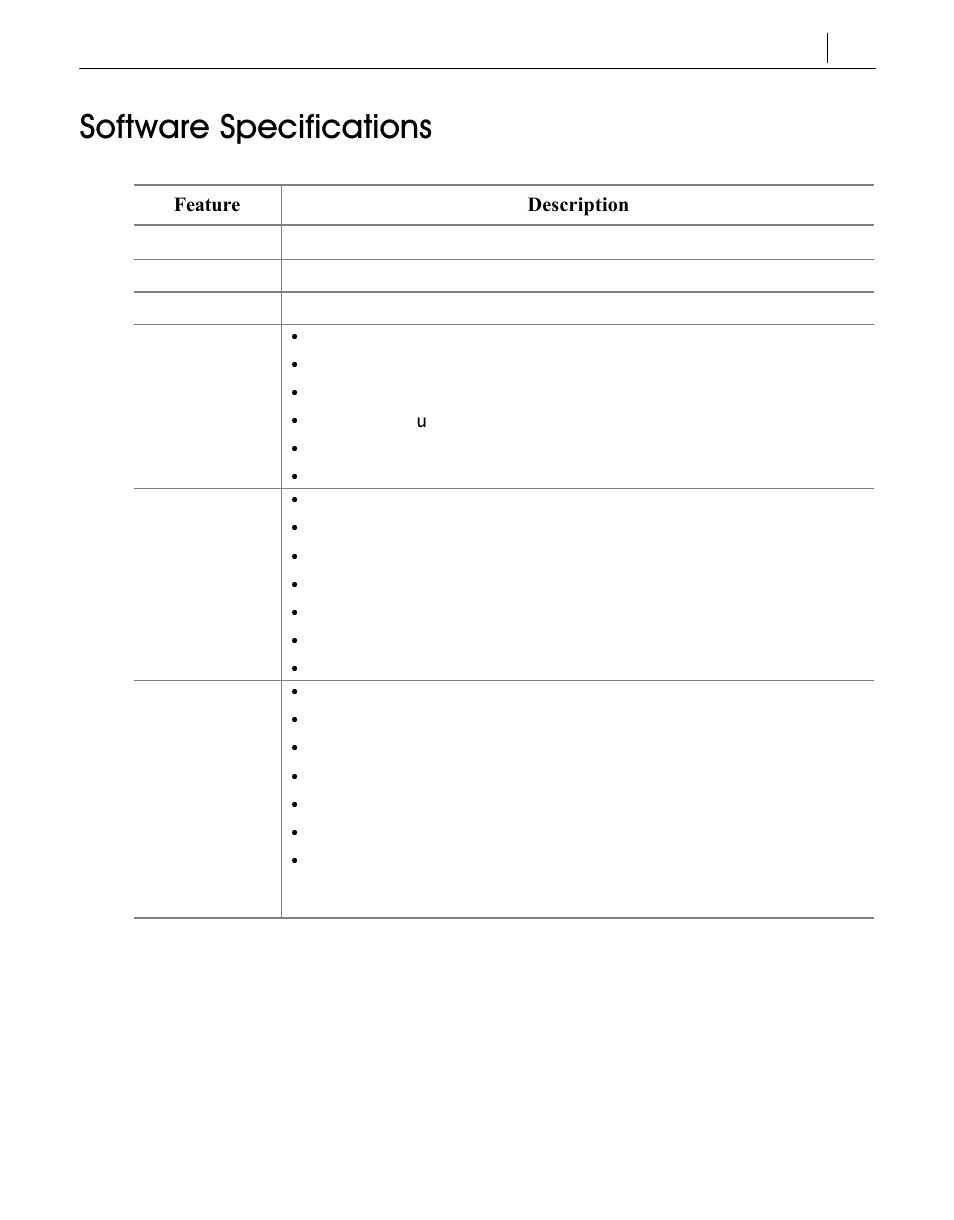 Software specifications | Samsung SMG-3200 User Manual | Page 16 / 228