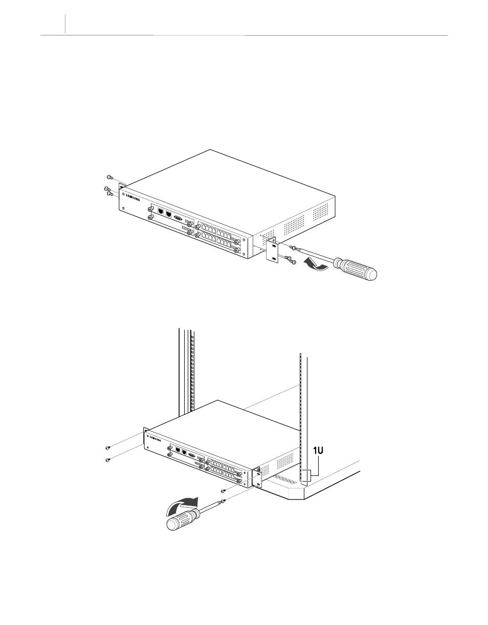 Installing in a rack, Chapter 3, Installing the system | Media gate way | Samsung SMG-3200 User Manual | Page 41 / 228