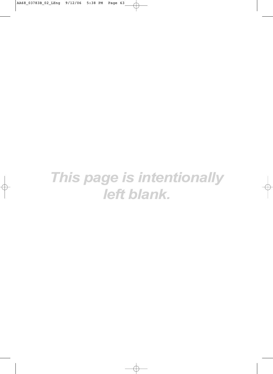 This page is intentionally left blank | Samsung CL-29Z40MQ User Manual | Page 63 / 64