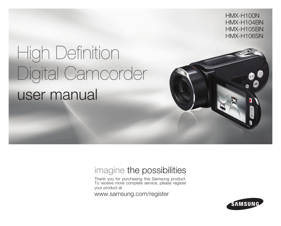 Samsung HMX-H104BN User Manual | 147 pages