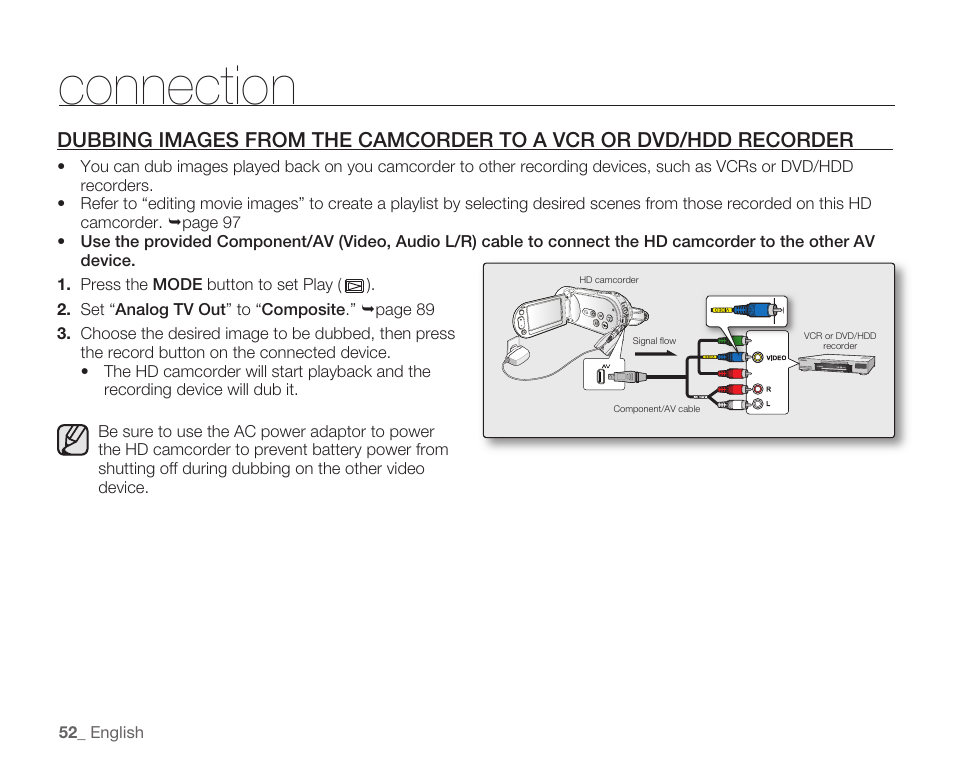 Connection | Samsung HMX-H104BN User Manual | Page 66 / 147