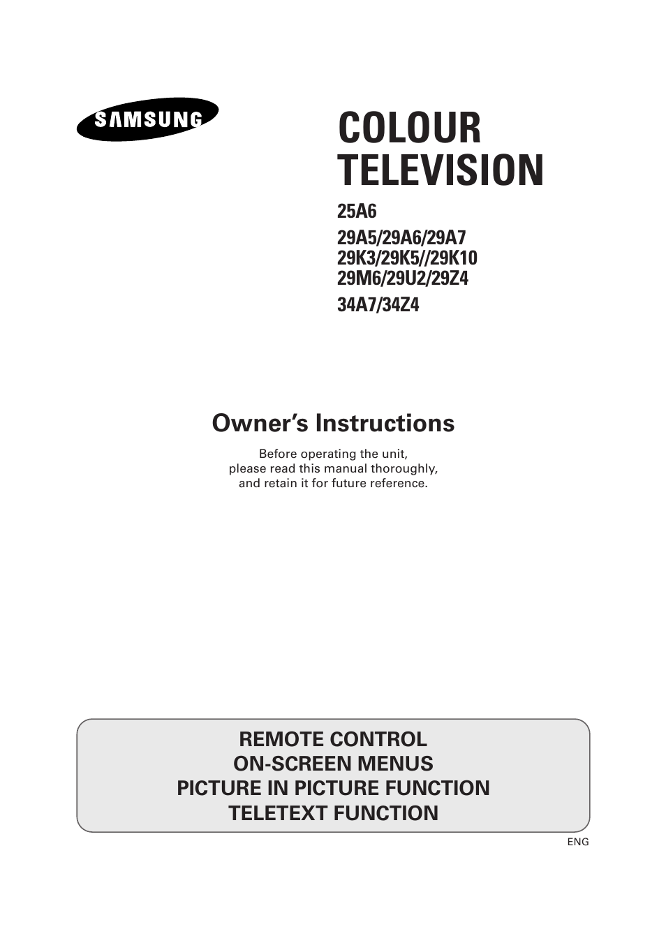 Samsung 25A6 User Manual | 40 pages