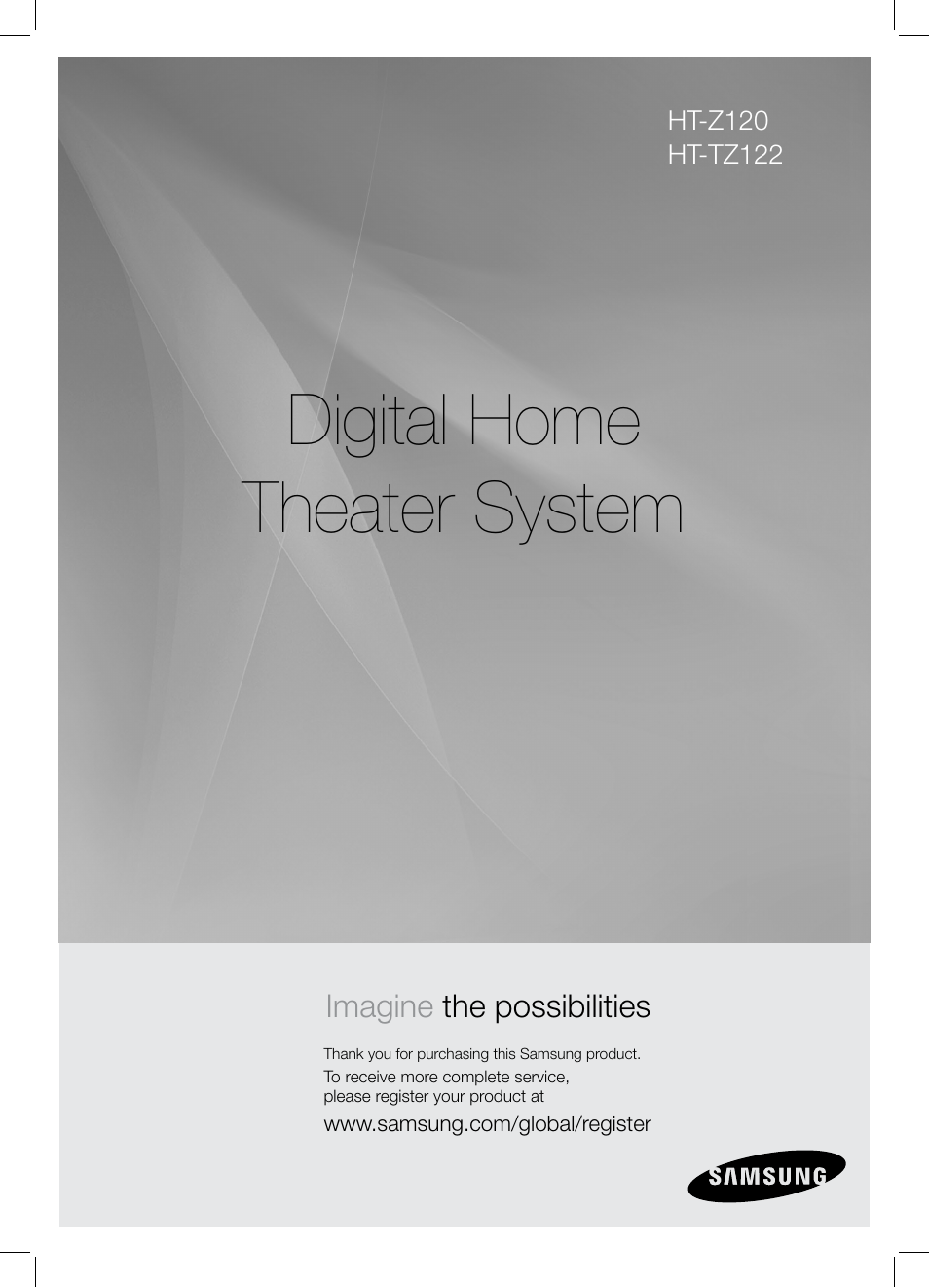 Digital home theater system | Samsung HT-TZ122 User Manual | Page 2 / 60