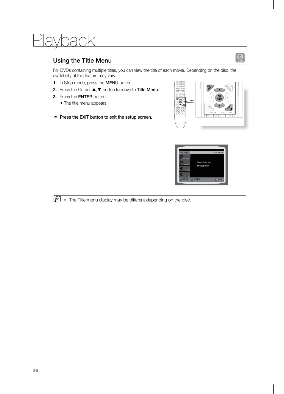 Playback | Samsung HT-TZ122 User Manual | Page 37 / 60