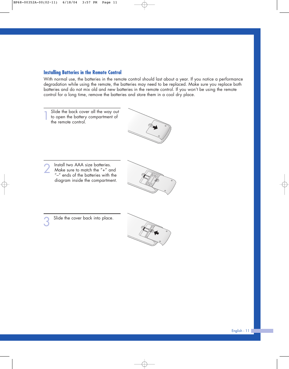 Samsung HL-P5085W User Manual | Page 11 / 91