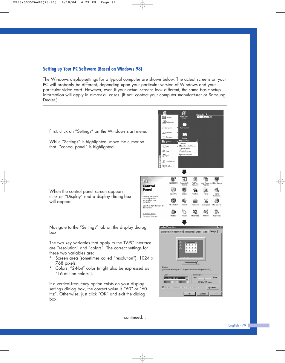 Samsung HL-P5085W User Manual | Page 79 / 91