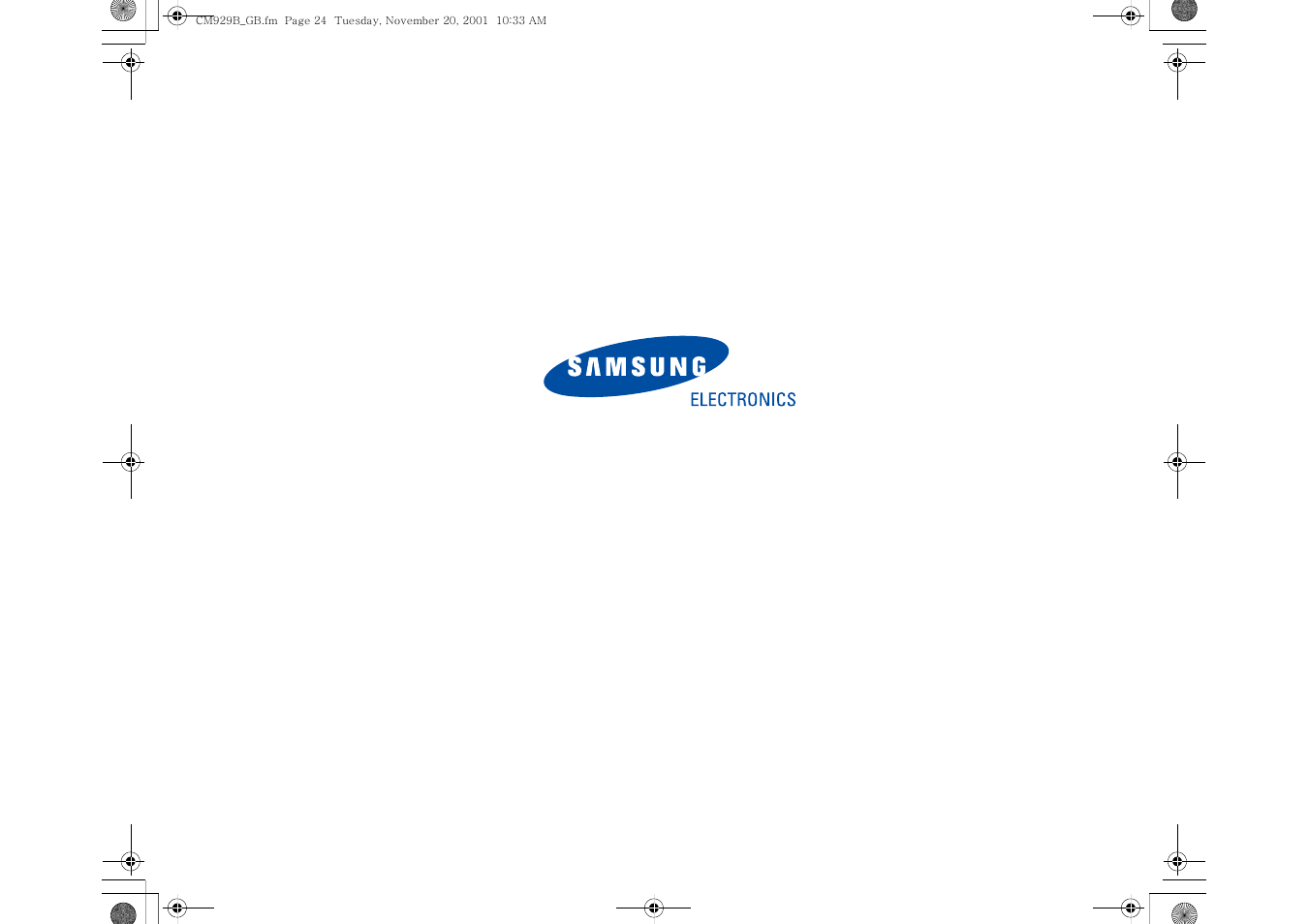 Samsung CM929B User Manual | Page 24 / 24