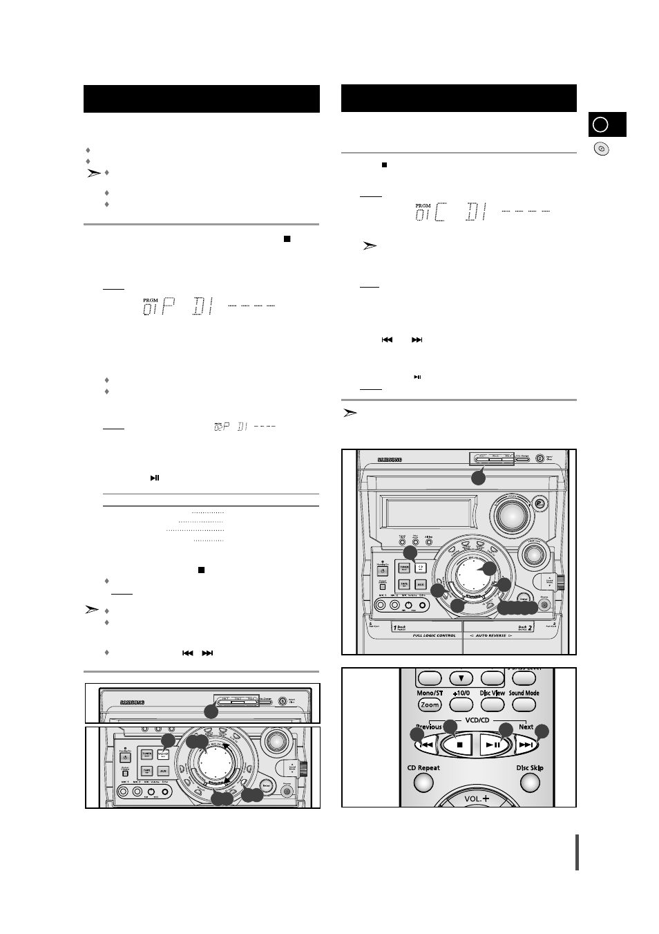 Programming the order of playback, Checking or changing programmed tracks | Samsung AH68-01145B User Manual | Page 15 / 29