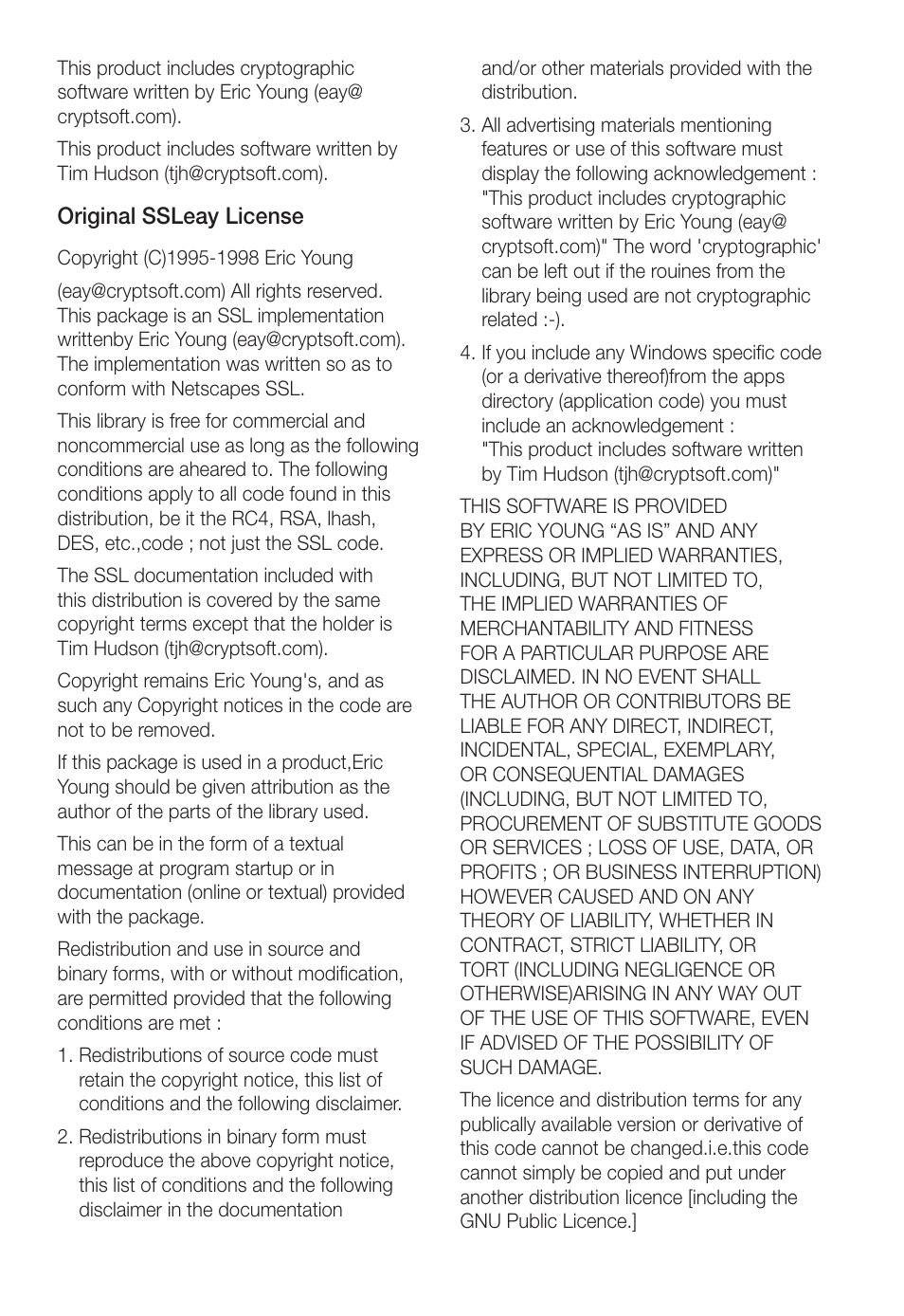 Samsung SNC-B5368P User Manual | Page 104 / 105