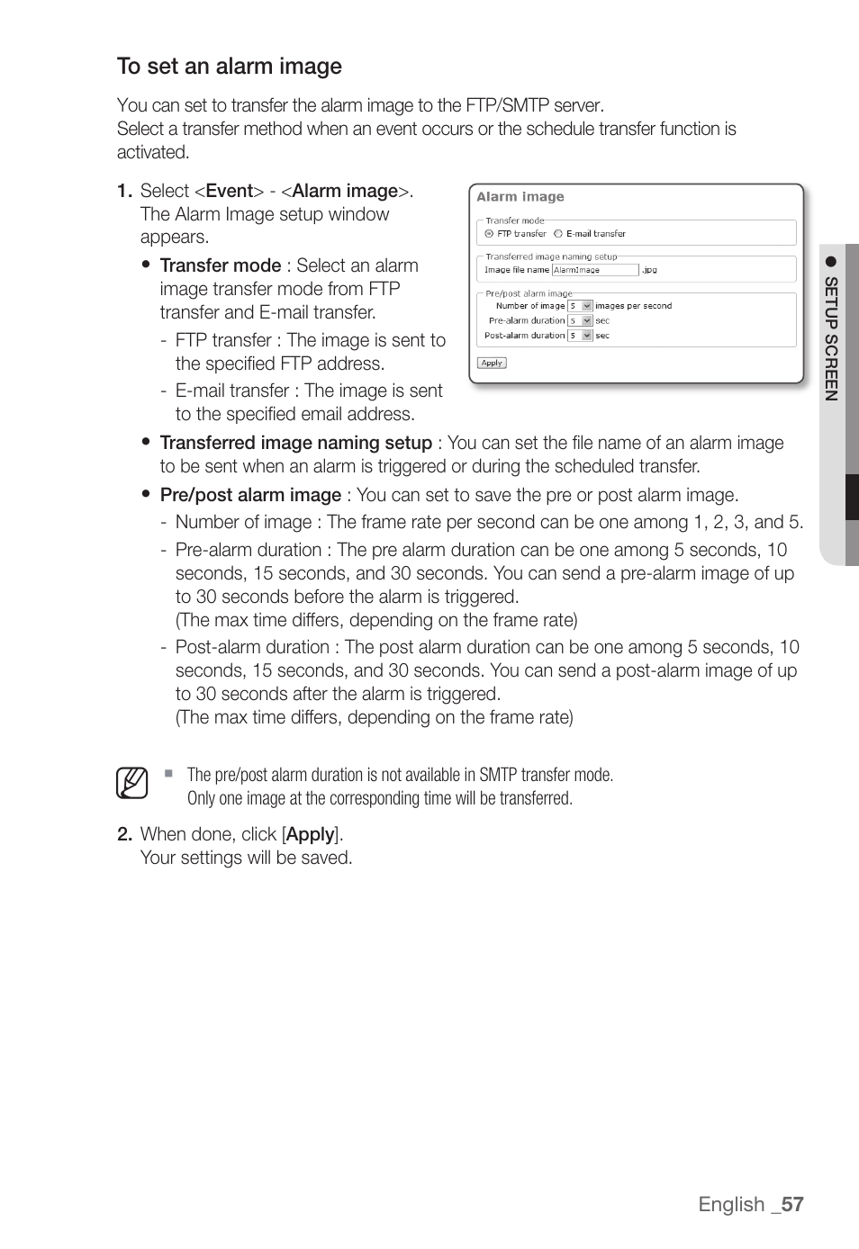 Samsung SNC-B5368P User Manual | Page 57 / 105