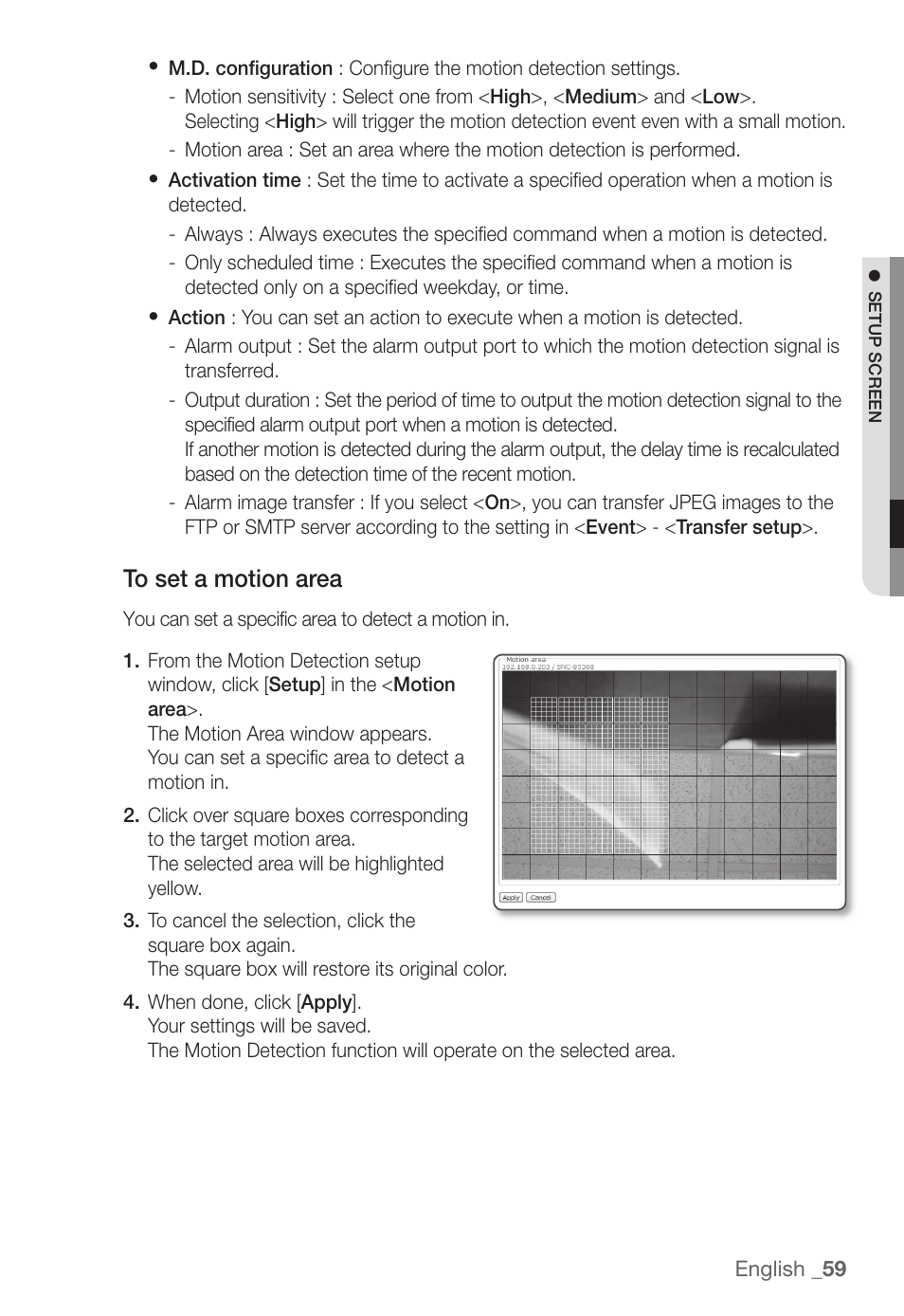Samsung SNC-B5368P User Manual | Page 59 / 105