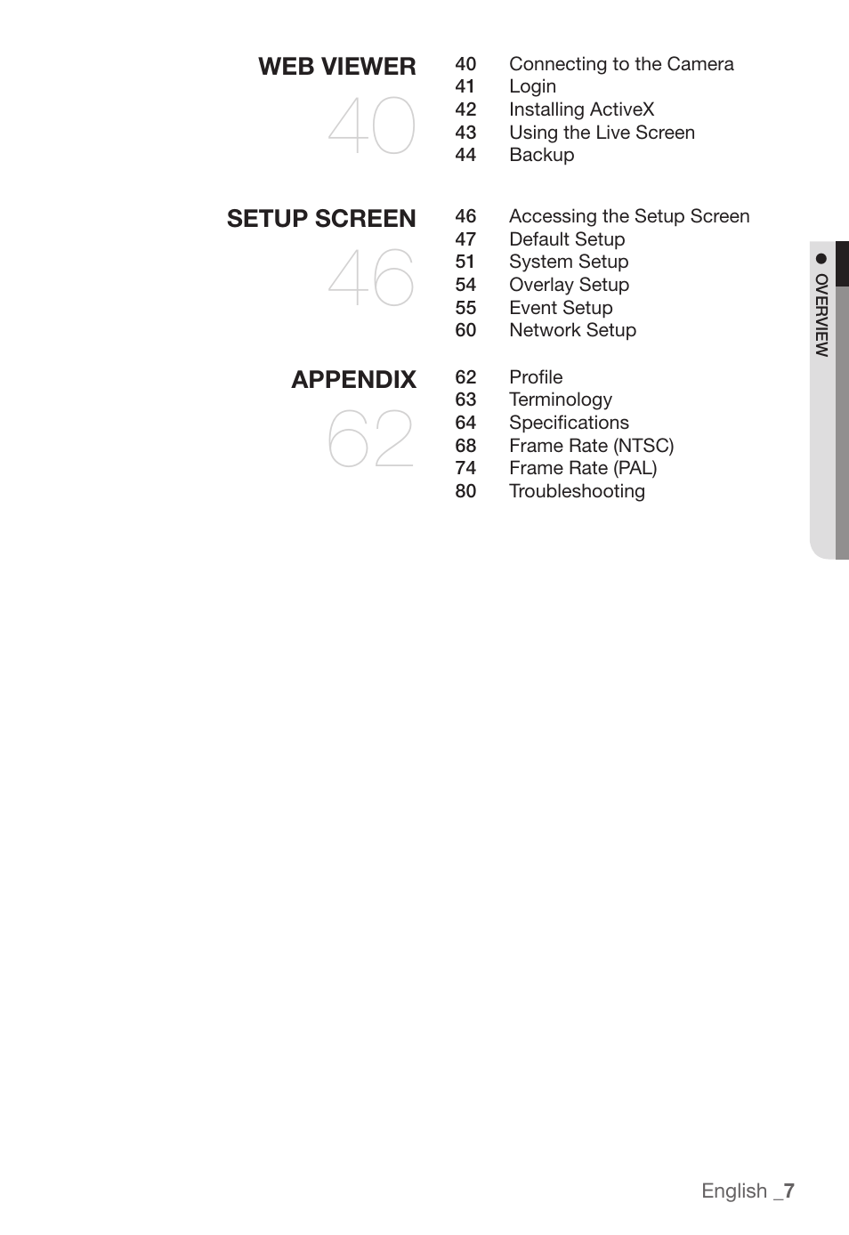 Samsung SNC-B5368P User Manual | Page 7 / 105
