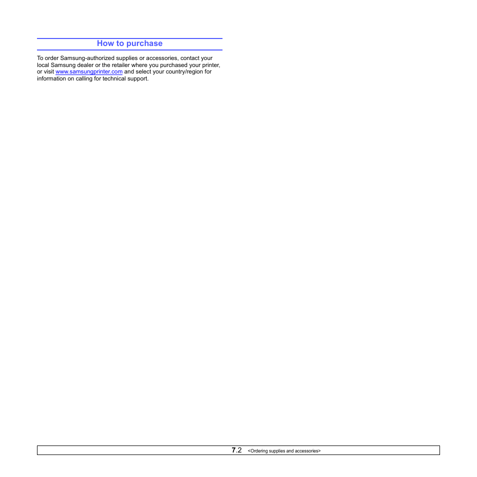 How to purchase | Samsung ML-4050ND User Manual | Page 37 / 110