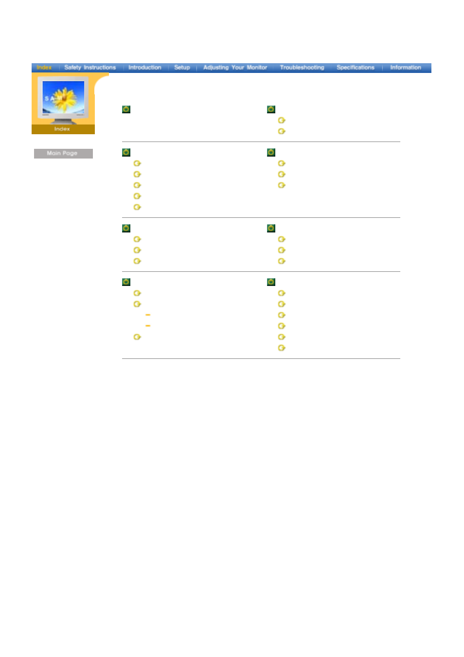 Site map | Samsung 173P User Manual | Page 2 / 58