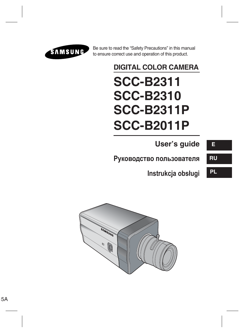 Samsung SCC-B2311 User Manual | 28 pages