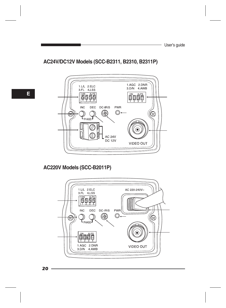 Samsung SCC-B2311 User Manual | Page 20 / 28