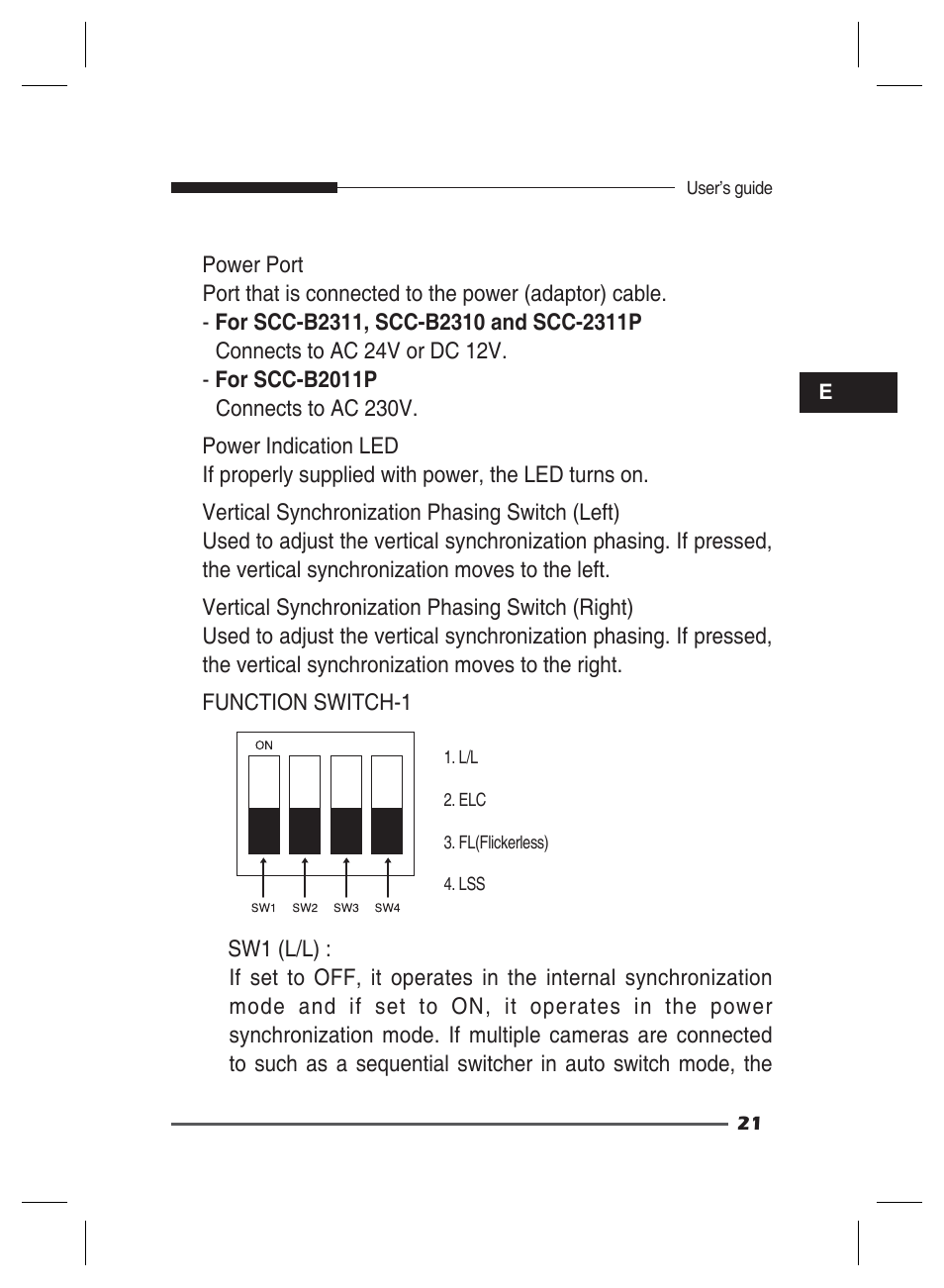 Samsung SCC-B2311 User Manual | Page 21 / 28