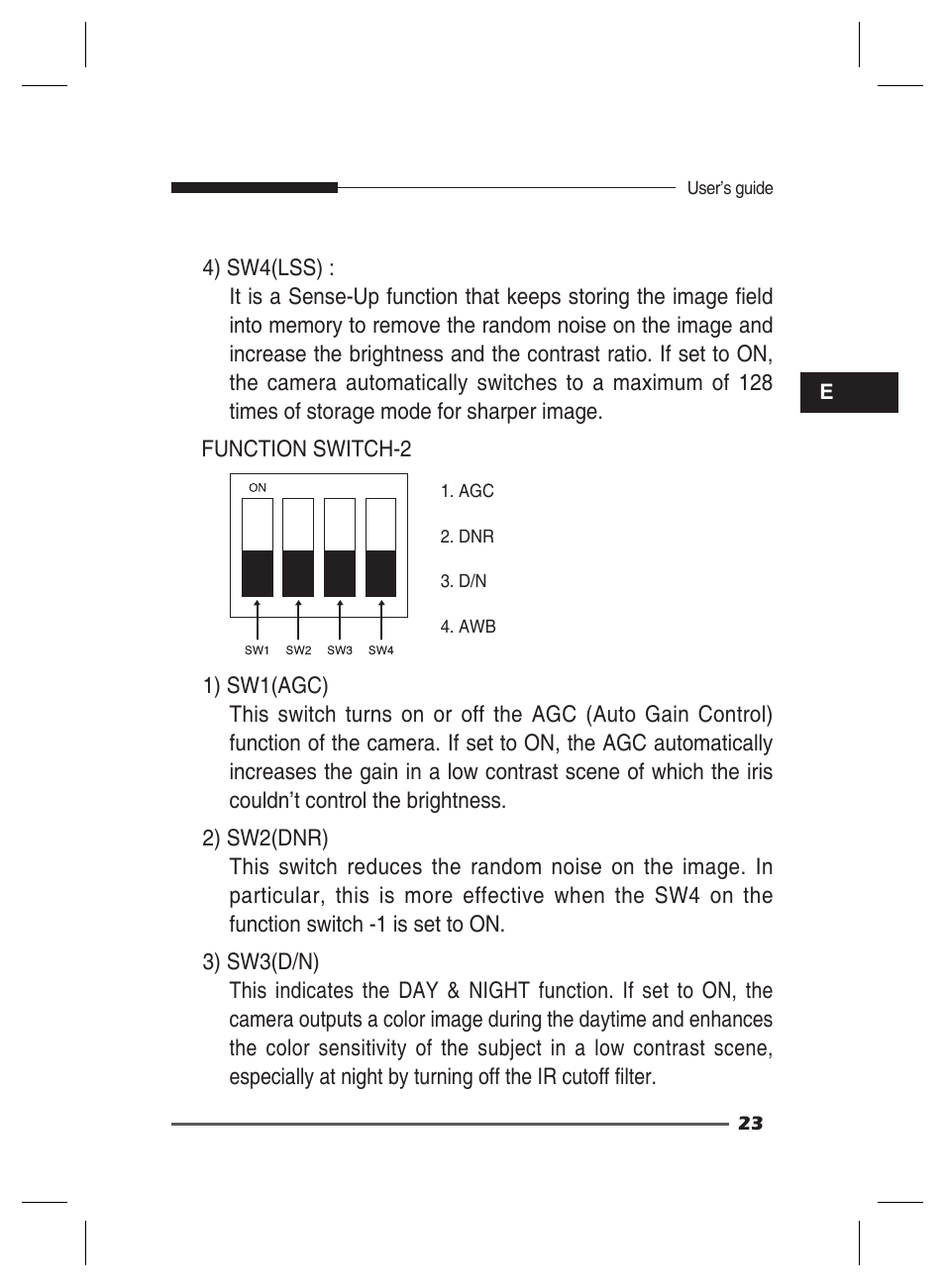 Samsung SCC-B2311 User Manual | Page 23 / 28