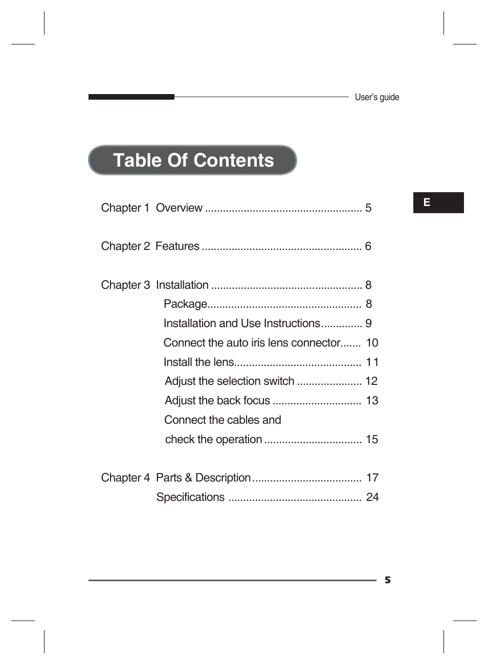 Samsung SCC-B2311 User Manual | Page 5 / 28
