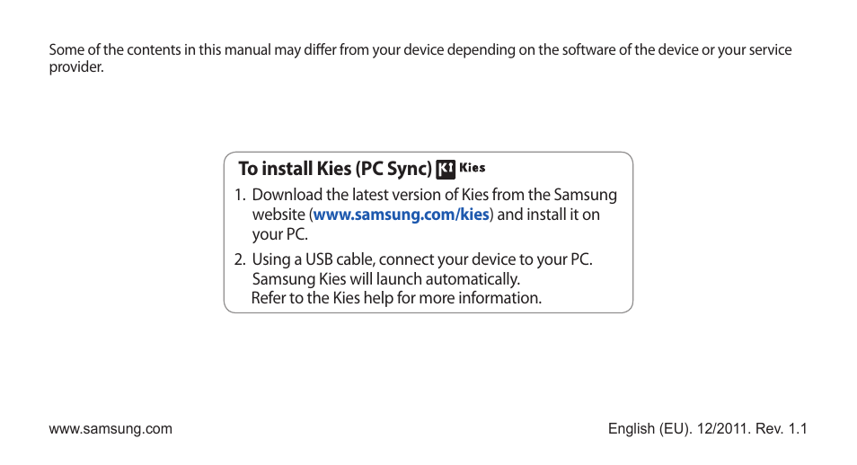 Samsung GALAXY S YP-GS1 User Manual | Page 122 / 122