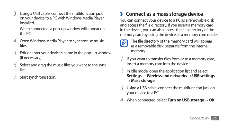 Samsung GALAXY S YP-GS1 User Manual | Page 85 / 122