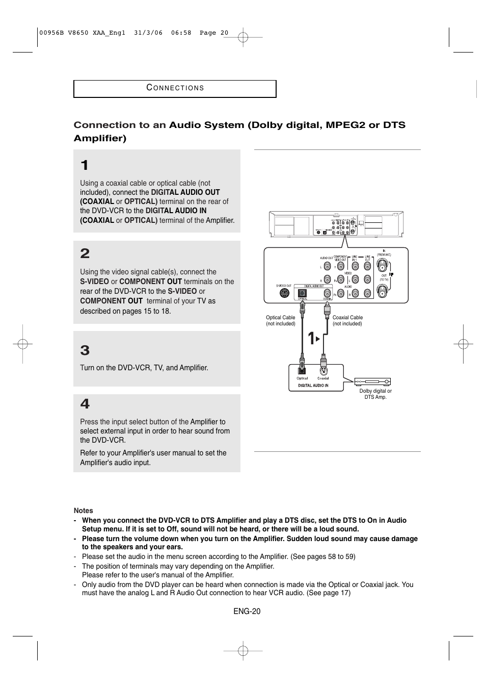 Samsung DVD-V8650 User Manual | Page 20 / 92