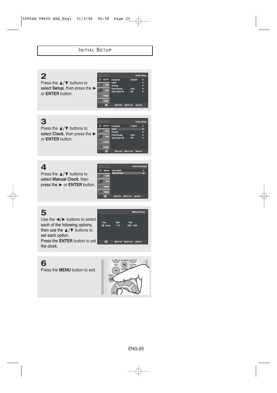 Samsung DVD-V8650 User Manual | Page 25 / 92
