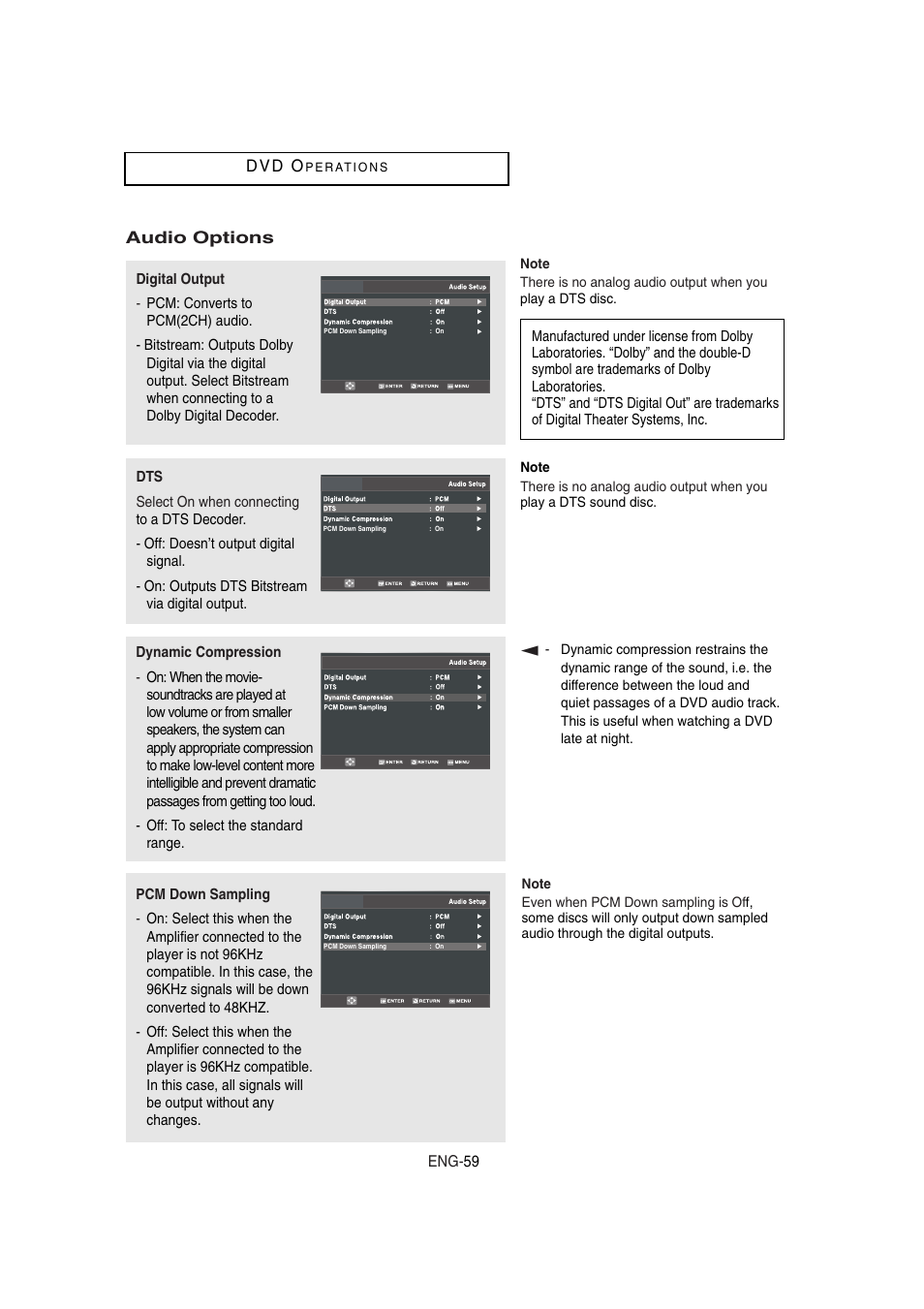 Samsung DVD-V8650 User Manual | Page 59 / 92