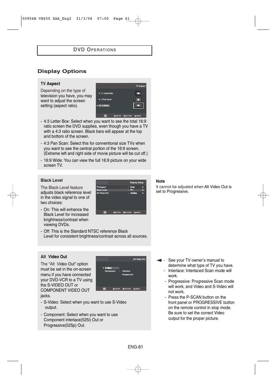 Samsung DVD-V8650 User Manual | Page 61 / 92