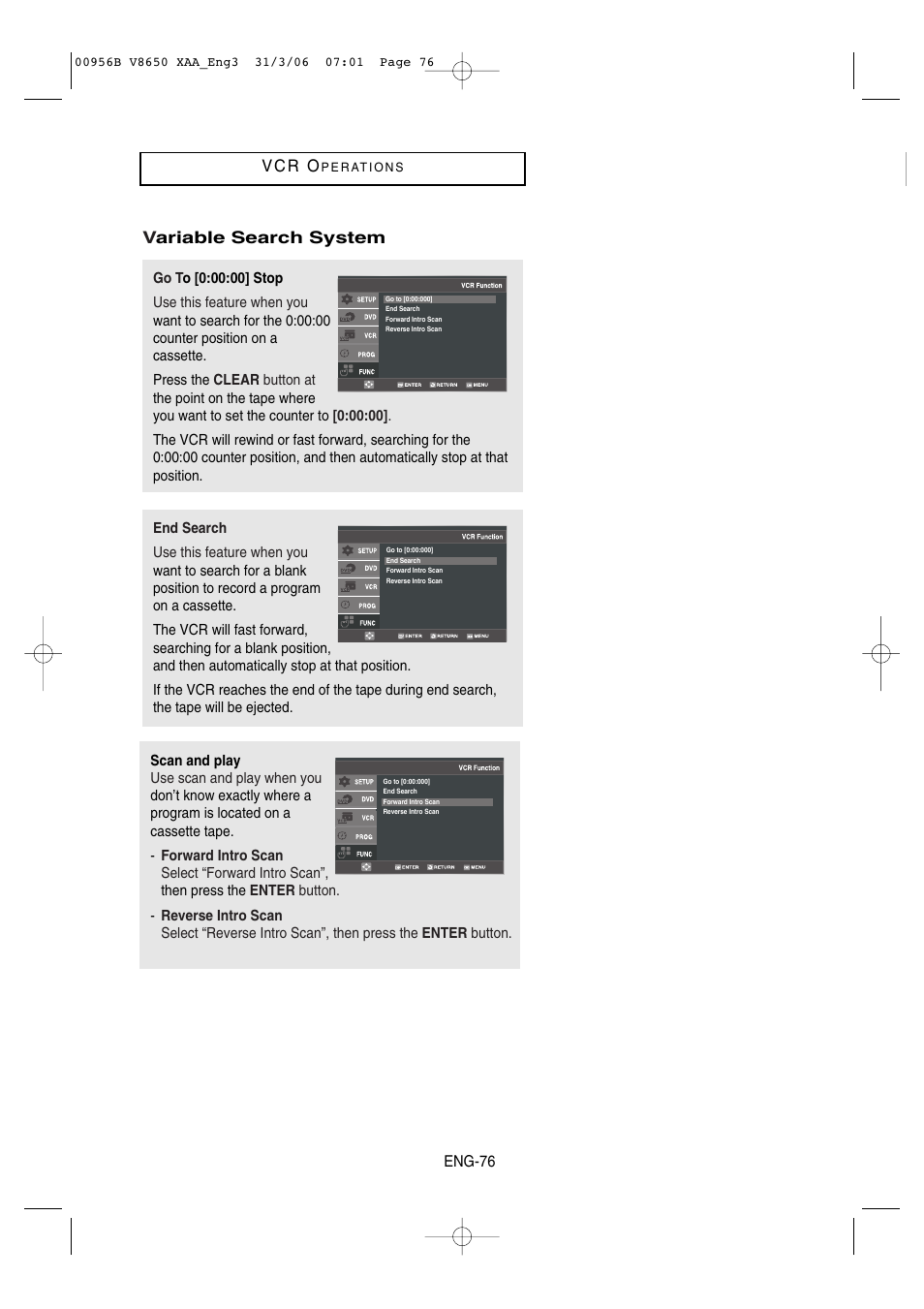 Samsung DVD-V8650 User Manual | Page 76 / 92