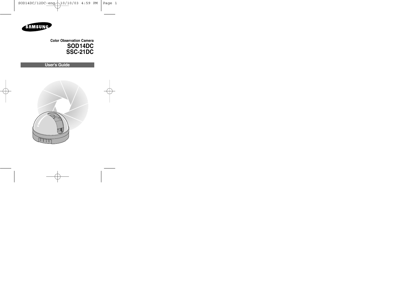 Samsung SSC-21DC User Manual | 7 pages