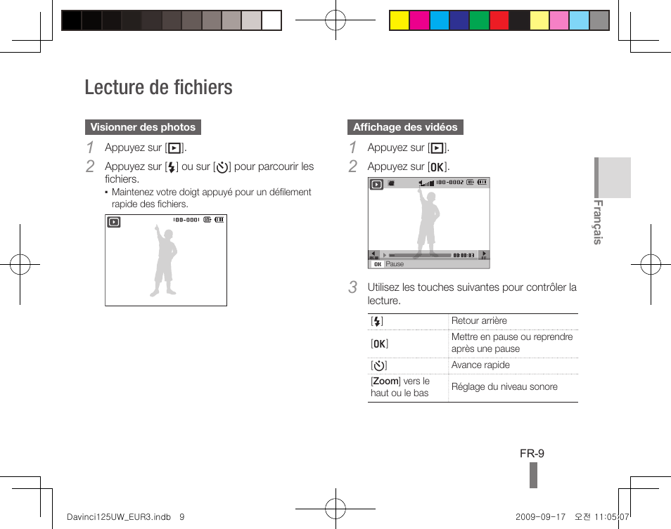 Lecture de fichiers | Samsung WB1000 User Manual | Page 29 / 110