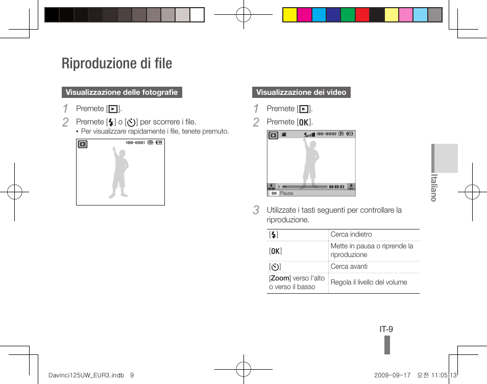 Riproduzione di file | Samsung WB1000 User Manual | Page 39 / 110