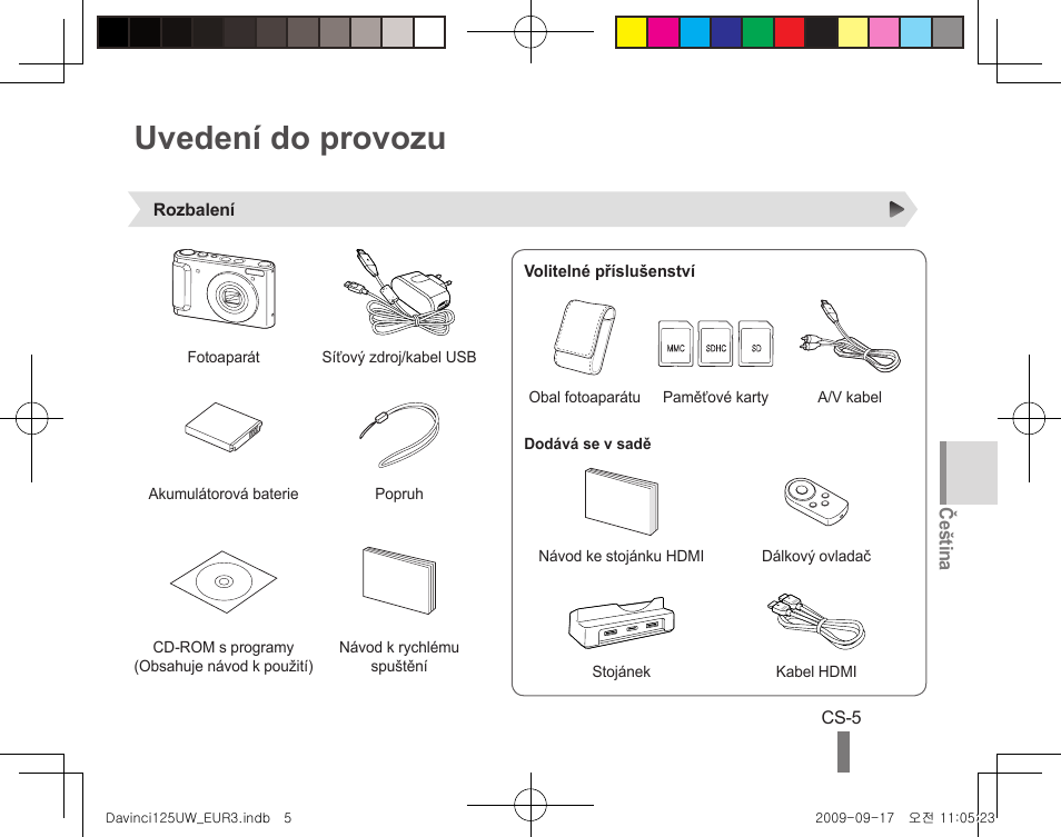 Uvedení do provozu | Samsung WB1000 User Manual | Page 55 / 110