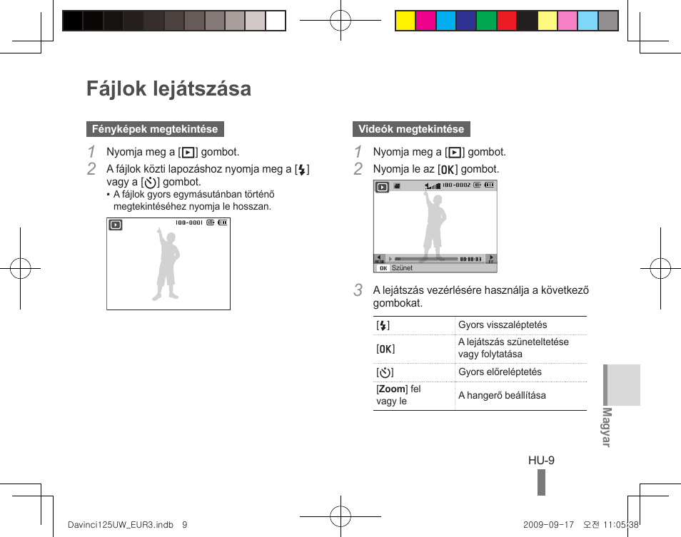 Fájlok lejátszása | Samsung WB1000 User Manual | Page 79 / 110