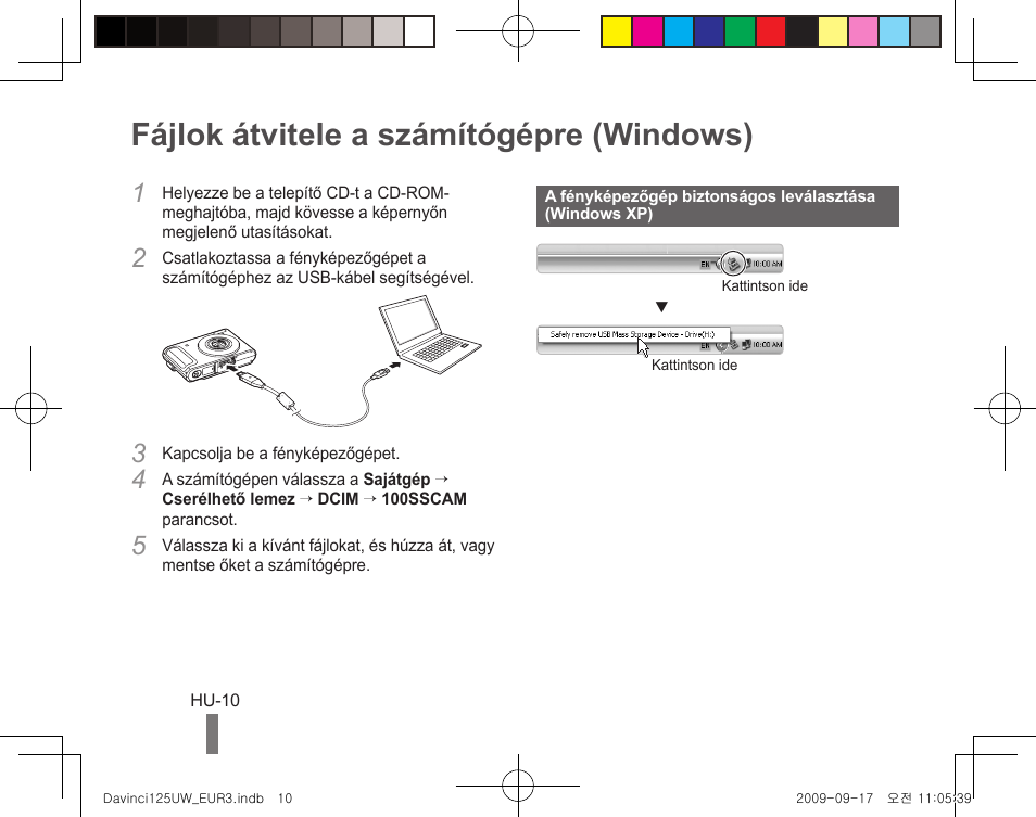 Fájlok átvitele a számítógépre (windows) | Samsung WB1000 User Manual | Page 80 / 110