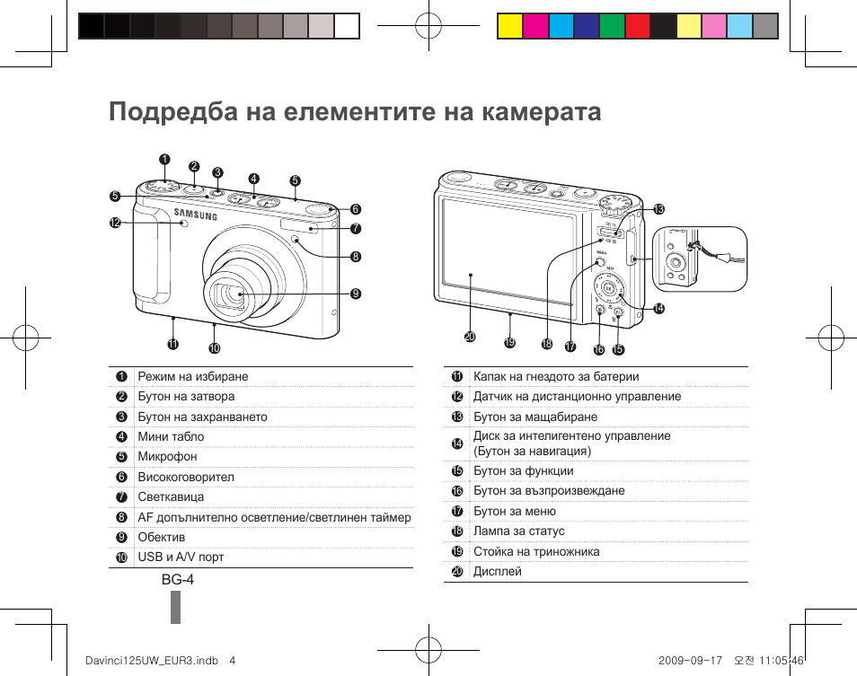 Подредба на елементите на камерата | Samsung WB1000 User Manual | Page 94 / 110