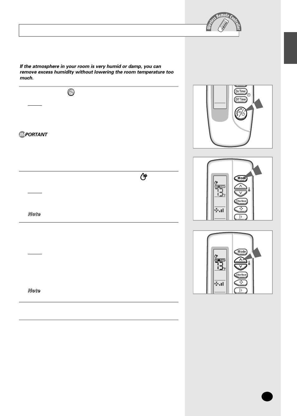 Removing excess humidity | Samsung AFPCC052CA0 User Manual | Page 15 / 36