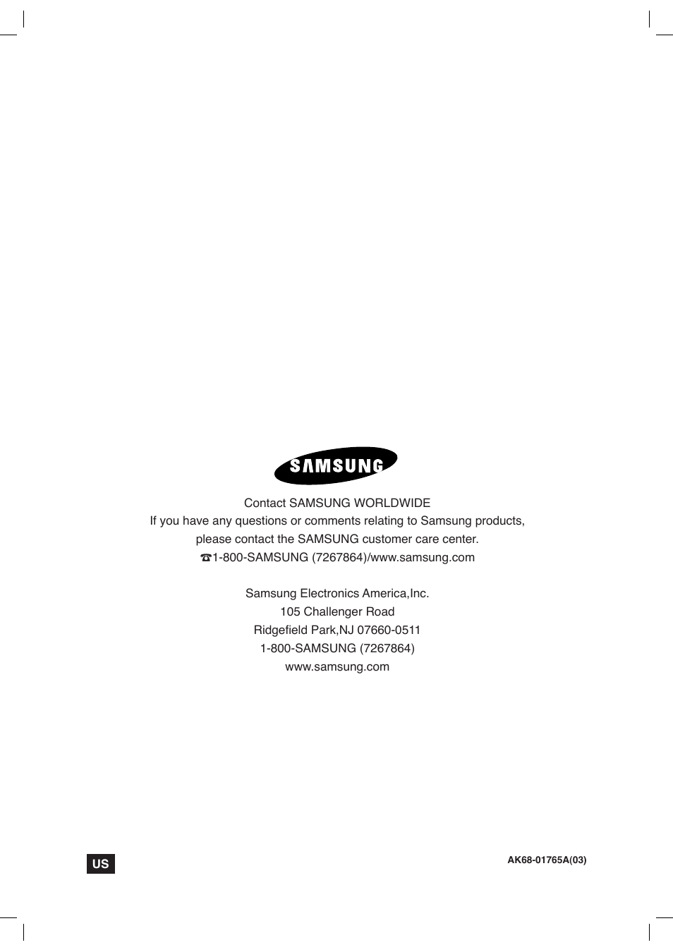 Samsung AK68-01765A User Manual | Page 56 / 56
