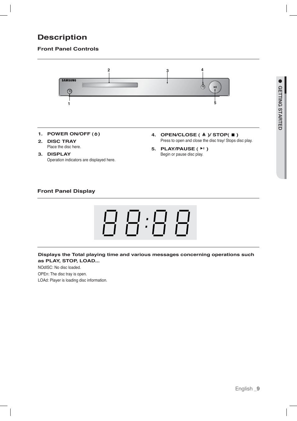 Description | Samsung AK68-01765A User Manual | Page 9 / 56