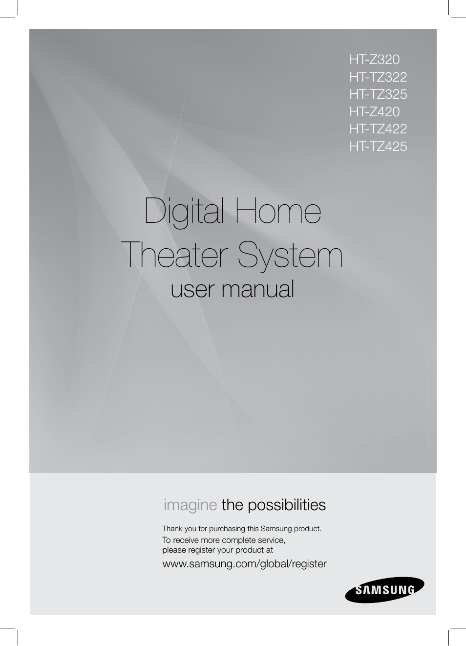 Samsung HT-Z320 User Manual | 78 pages