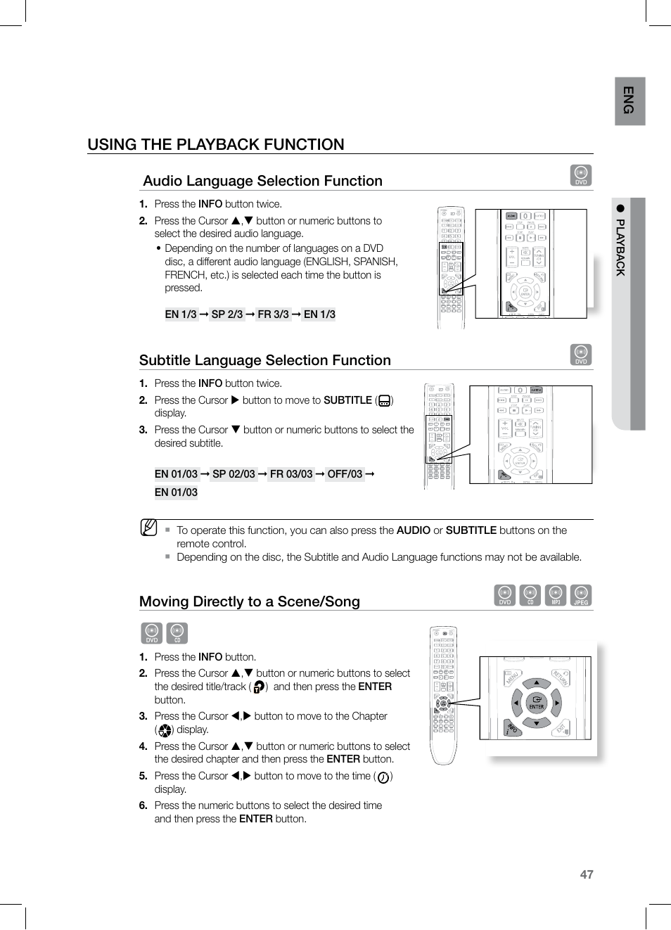 Dbag db, Using the playback function | Samsung HT-Z320 User Manual | Page 47 / 78