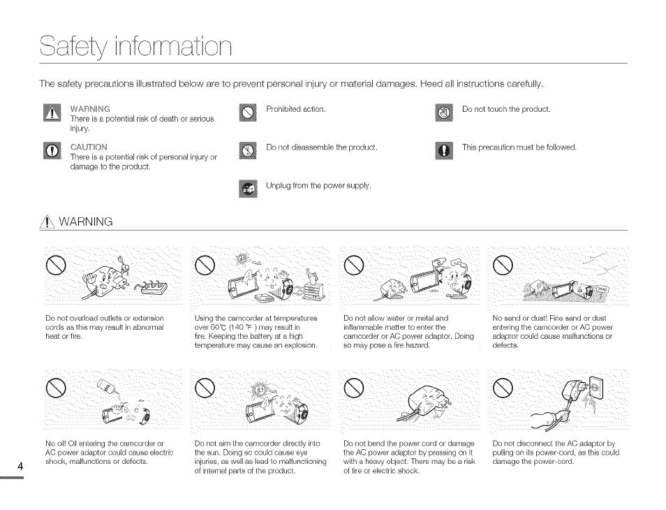 Formati, Qs q 0 0 | Samsung HMX-Q10TNIHMX-Q100TNIHMXDQ130TN User Manual | Page 8 / 113