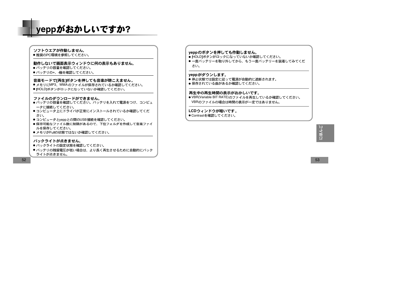 Yepp | Samsung YEPP YP-T5V User Manual | Page 114 / 117