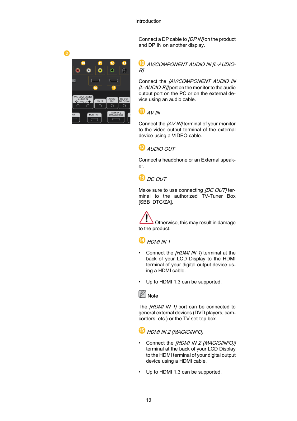 Samsung 460UT-2 User Manual | Page 14 / 121