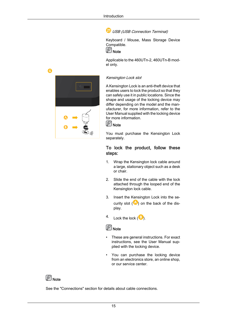 Samsung 460UT-2 User Manual | Page 16 / 121