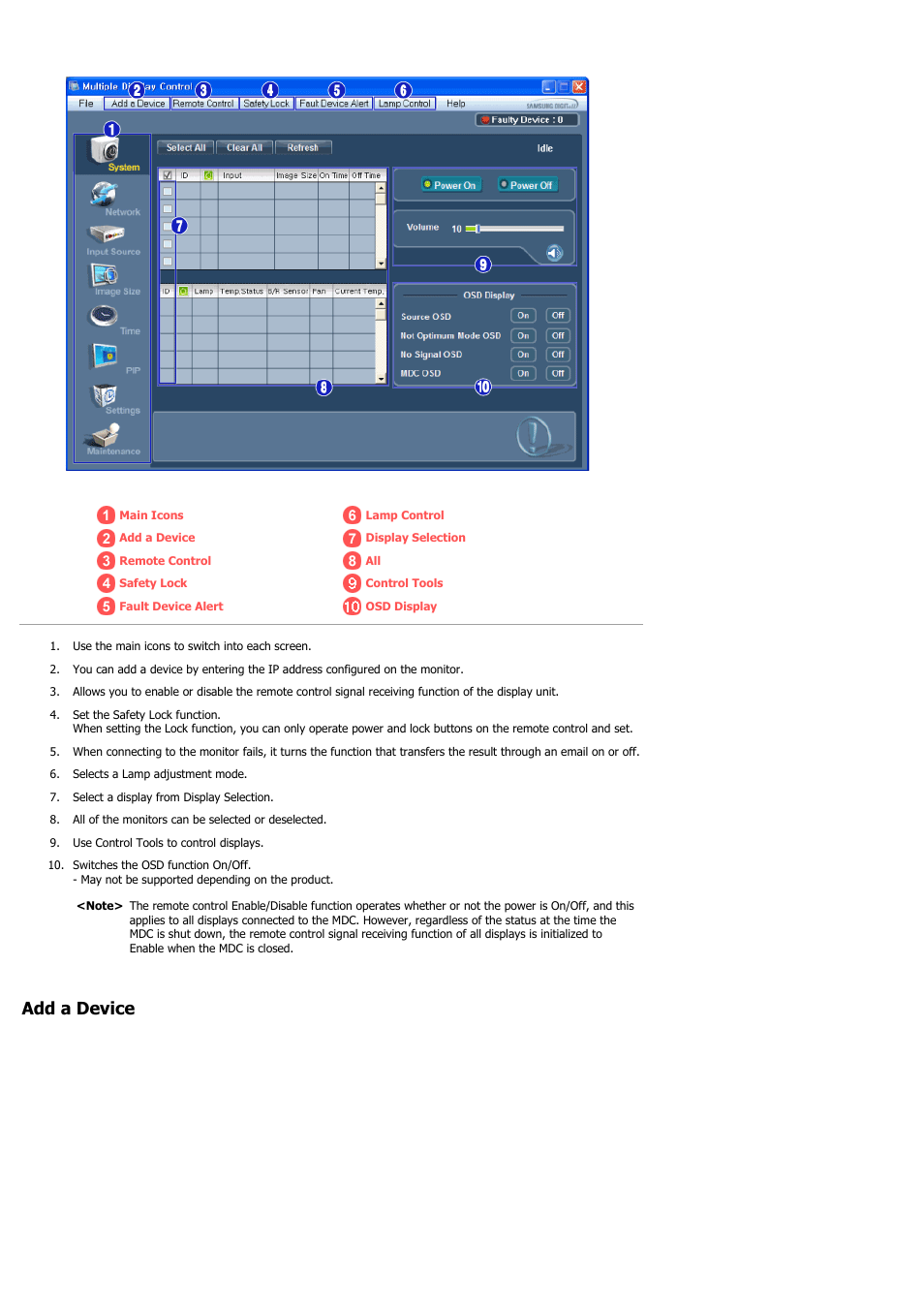 Add a device | Samsung 460UT-2 User Manual | Page 45 / 121