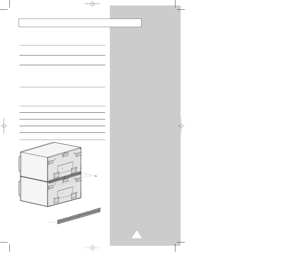 Installation instructions for stacking | Samsung CM1229B User Manual | Page 23 / 32